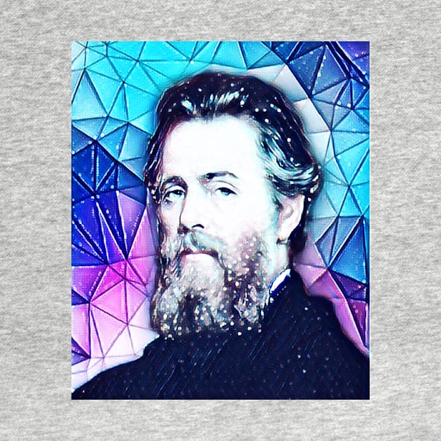 Herman Melville Snowy Portrait | Herman Melville Artwork 5 by JustLit